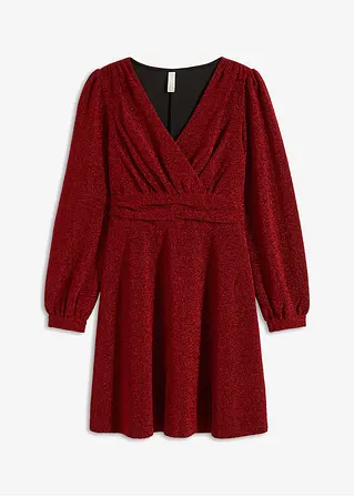 Minikleid aus glitzerndem Material in rot von vorne - bonprix Minikleid aus glitzerndem Material in rot von vorne - bonprix