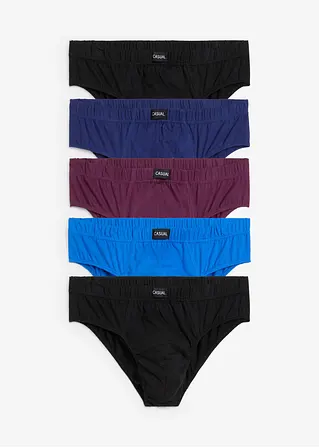 Maxislip (5er Pack) in schwarz von vorne - bonprix Maxislip (5er Pack) in schwarz von vorne - bonprix