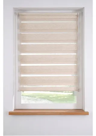 Doppelrollo Leinen-Optik in beige - bpc living bonprix collection Doppelrollo Leinen-Optik in beige - bpc living bonprix collection