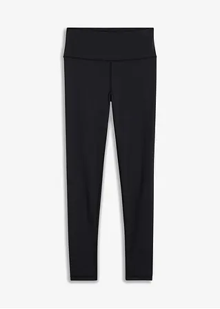 Ultra-leichte Sport-Leggings mit Komfortbund in schwarz von vorne - bonprix Ultra-leichte Sport-Leggings mit Komfortbund in schwarz von vorne - bonprix