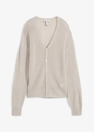Strickjacke aus Viskose Mix in grau von vorne - bonprix Strickjacke aus Viskose Mix in grau von vorne - bonprix