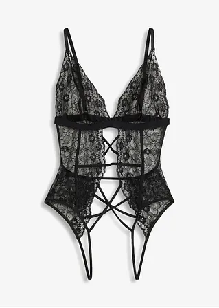 Body ouvert in schwarz von vorne - VENUS Body ouvert in schwarz von vorne - VENUS
