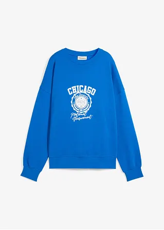 Sweatshirt aus reiner Bio-Baumwolle in blau von vorne - bonprix Sweatshirt aus reiner Bio-Baumwolle in blau von vorne - bonprix