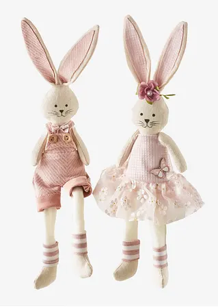 Deko-Figur Hasen (2er Pack) in beige - bonprix Deko-Figur Hasen (2er Pack) in beige - bonprix