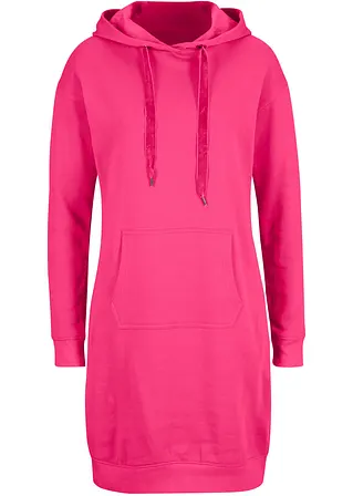 Sweatkleid aus reiner Baumwolle in pink von vorne - bonprix Sweatkleid aus reiner Baumwolle in pink von vorne - bonprix