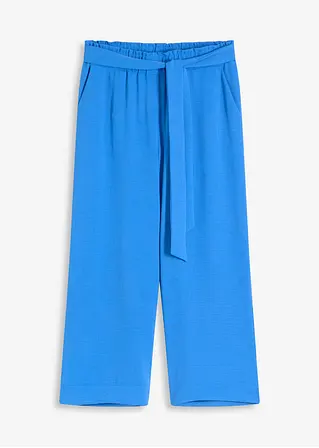 Culotte-Schlupfhose mit Umschlag in blau von vorne - bonprix Culotte-Schlupfhose mit Umschlag in blau von vorne - bonprix