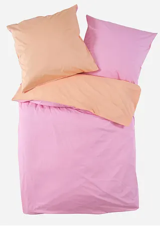 Perkal Wendebettwäsche unifarben in rosa von vorne - bonprix Perkal Wendebettwäsche unifarben in rosa von vorne - bonprix