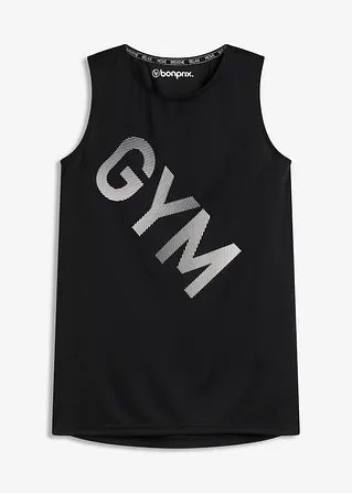 Funktions-Top, schnelltrocknend in schwarz von vorne - bonprix Funktions-Top, schnelltrocknend in schwarz von vorne - bonprix