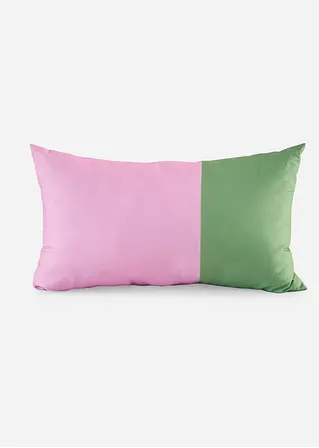 Kissen mit Colorblock Design in rosa von vorne - bonprix Kissen mit Colorblock Design in rosa von vorne - bonprix