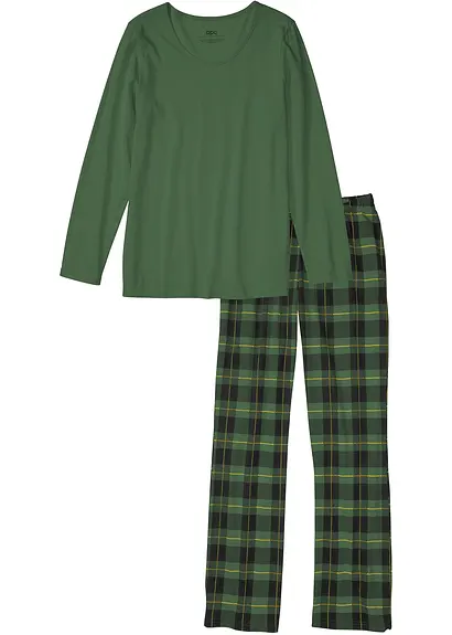 Pyjama in schwarz von vorne - bonprix Pyjama in schwarz von vorne - bonprix