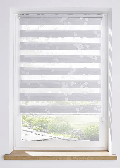 Doppelrollo mit Glanzmuster in grau - bpc living bonprix collection Doppelrollo mit Glanzmuster in grau - bpc living bonprix collection