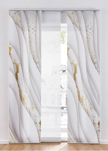 Schiebegardine mit Wellenmuster in weiß - bpc living bonprix collection Schiebegardine mit Wellenmuster in weiß - bpc living bonprix collection