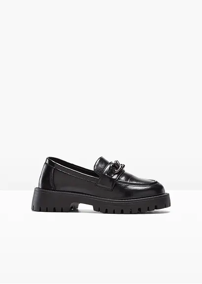 Chunky Loafer in schwarz von vorne - bonprix Chunky Loafer in schwarz von vorne - bonprix