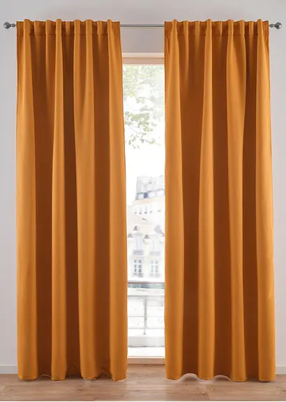 Schallisolierender Vorhang (1er Pack) in orange - bonprix Schallisolierender Vorhang (1er Pack) in orange - bonprix