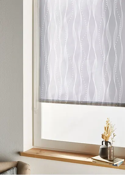Sichtschutzrollo mit grafischem Druck in grau - bpc living bonprix collection Sichtschutzrollo mit grafischem Druck in grau - bpc living bonprix collection