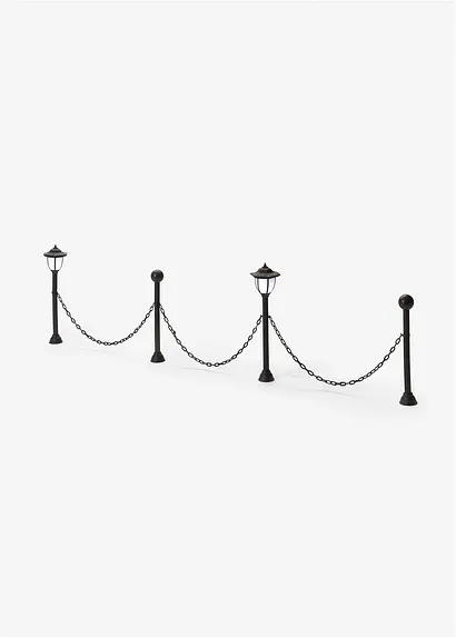 Solarleuchten-Begrenzung mit Kette in schwarz - bonprix Solarleuchten-Begrenzung mit Kette in schwarz - bonprix