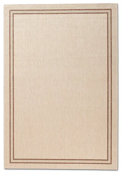 In- und Outdoor Teppich mit Bordüre in beige - bonprix In- und Outdoor Teppich mit Bordüre in beige - bonprix