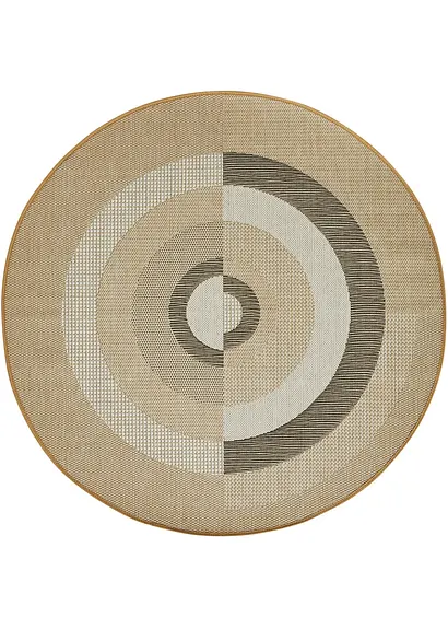 Runder In- und Outdoorteppich in graphischer Musterung in grau - bpc living bonprix collection Runder In- und Outdoorteppich in graphischer Musterung in grau - bpc living bonprix collection