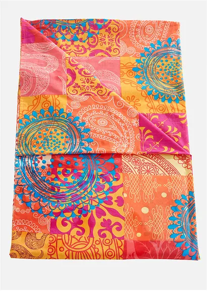 Tagesdecke mit Patchwork Druck in orange - bonprix Tagesdecke mit Patchwork Druck in orange - bonprix
