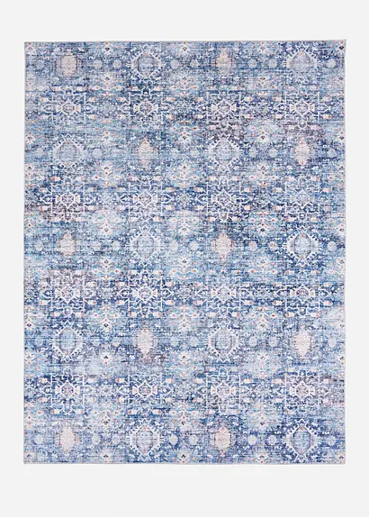 Teppich in Orient Musterung in blau von vorne - bonprix Teppich in Orient Musterung in blau von vorne - bonprix