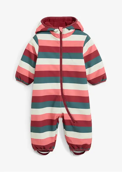Baby Softshell-Overall in grün von vorne - bonprix Baby Softshell-Overall in grün von vorne - bonprix