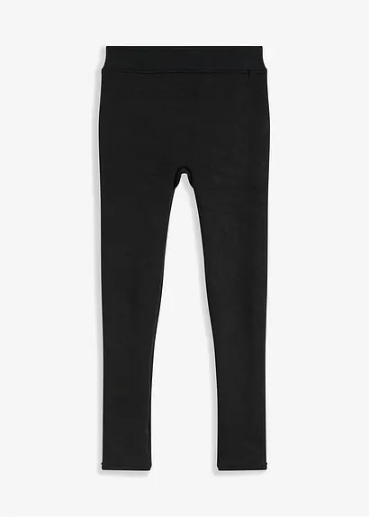 Thermo Leggings mit weichem Innenfleece in schwarz von vorne - bonprix Thermo Leggings mit weichem Innenfleece in schwarz von vorne - bonprix