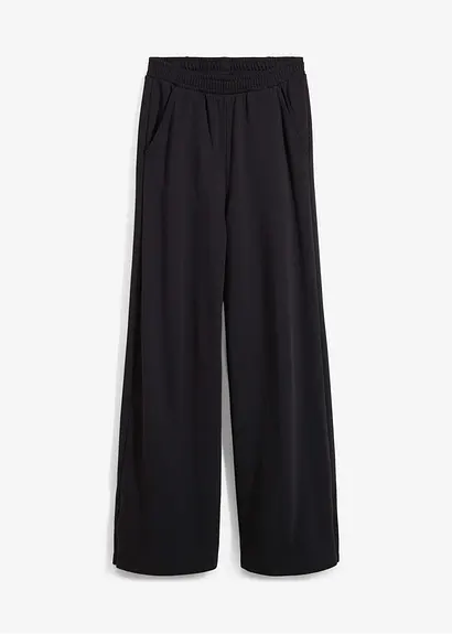 Sweathose aus Baumwoll-Mix in schwarz von vorne - bonprix Sweathose aus Baumwoll-Mix in schwarz von vorne - bonprix