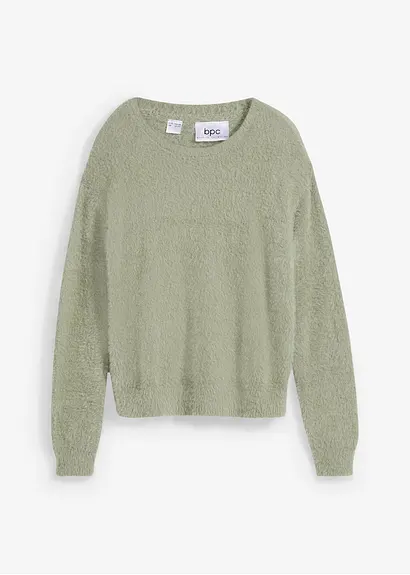 Mädchen Strickpullover in grün von vorne - bonprix Mädchen Strickpullover in grün von vorne - bonprix