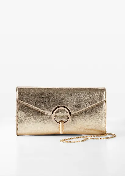 Clutch in gold von vorne - bonprix Clutch in gold von vorne - bonprix