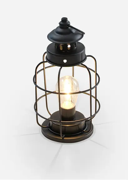 LED-Laterne in schwarz von vorne - bonprix LED-Laterne in schwarz von vorne - bonprix