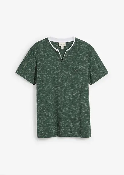 2 in 1 Shirt, Kurzarm in grün von vorne - bonprix 2 in 1 Shirt, Kurzarm in grün von vorne - bonprix