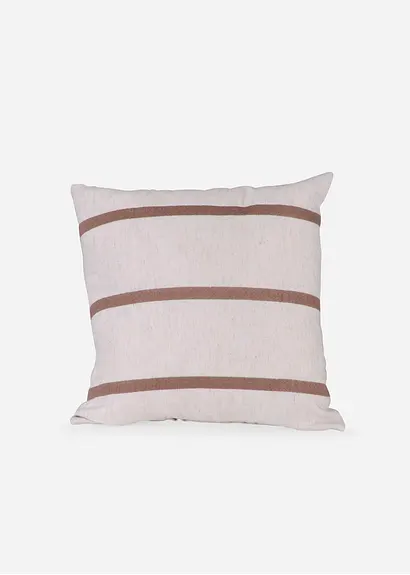 Kissenbezug mit Streifen in beige von vorne - bonprix Kissenbezug mit Streifen in beige von vorne - bonprix