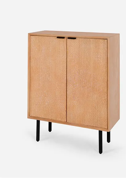 Kommode mit geschnitzten Türen in beige von vorne - bonprix Kommode mit geschnitzten Türen in beige von vorne - bonprix