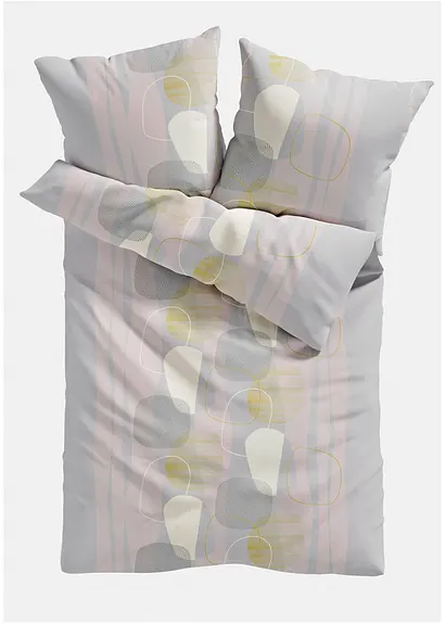 Bettwäsche mit grafischem Design in beige von vorne - bonprix Bettwäsche mit grafischem Design in beige von vorne - bonprix