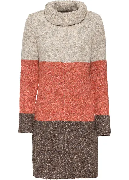 Strickkleid in braun von vorne - bonprix Strickkleid in braun von vorne - bonprix