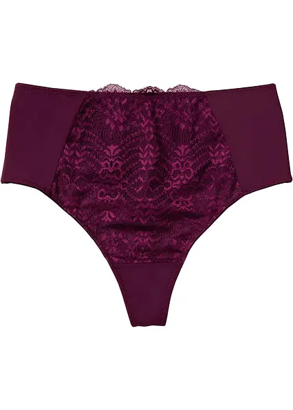 Highwaist String in lila von vorne - bonprix Highwaist String in lila von vorne - bonprix