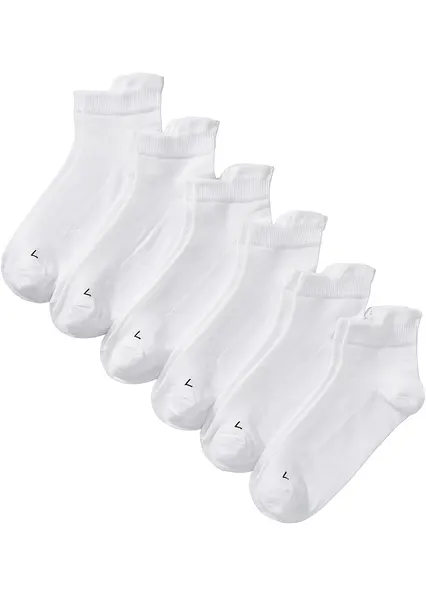 Sportsocken (6er Pack) COOLMAX® in weiß von vorne - bonprix Sportsocken (6er Pack) COOLMAX® in weiß von vorne - bonprix
