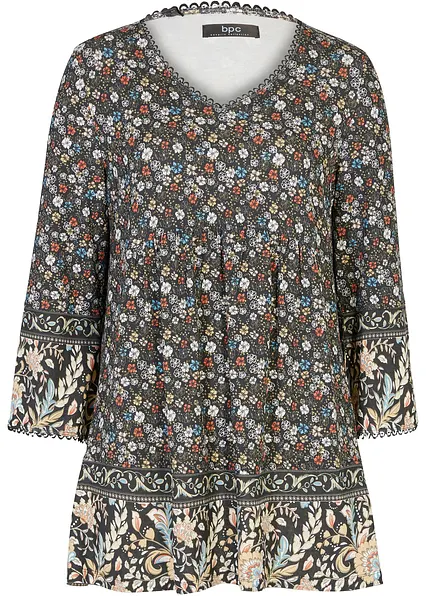 Shirt-Tunika in schwarz von vorne - bonprix Shirt-Tunika in schwarz von vorne - bonprix