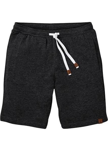 Sweat-Bermuda in schwarz von vorne - bonprix Sweat-Bermuda in schwarz von vorne - bonprix