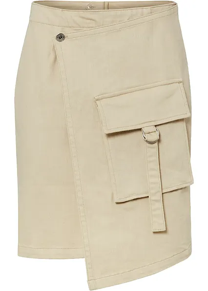 Utility Rock in beige von vorne - bonprix Utility Rock in beige von vorne - bonprix