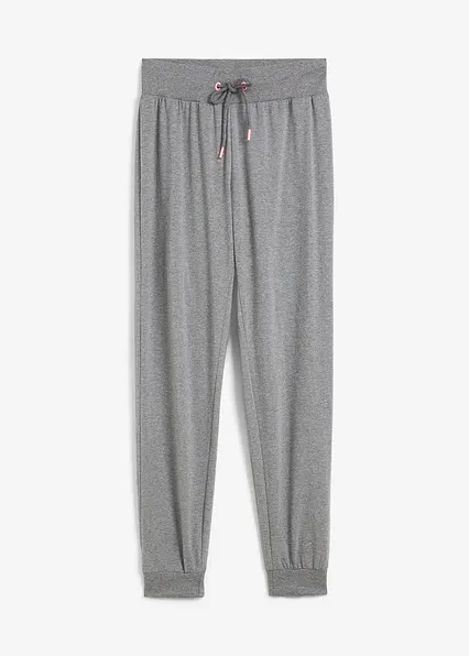 Jogginghose mit elastischen Bund in grau von vorne - bonprix Jogginghose mit elastischen Bund in grau von vorne - bonprix