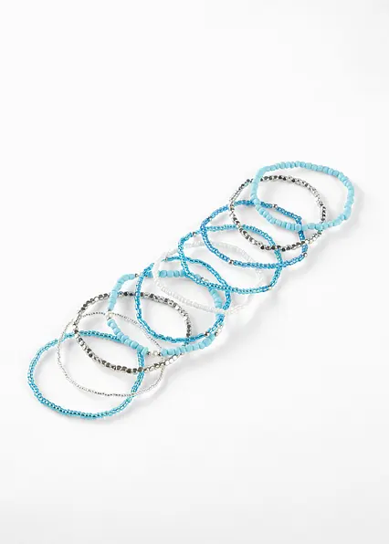 Armband (10er Pack) in blau von vorne - bonprix Armband (10er Pack) in blau von vorne - bonprix