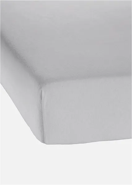 Biber Spannbettlaken in grau - bonprix Biber Spannbettlaken in grau - bonprix