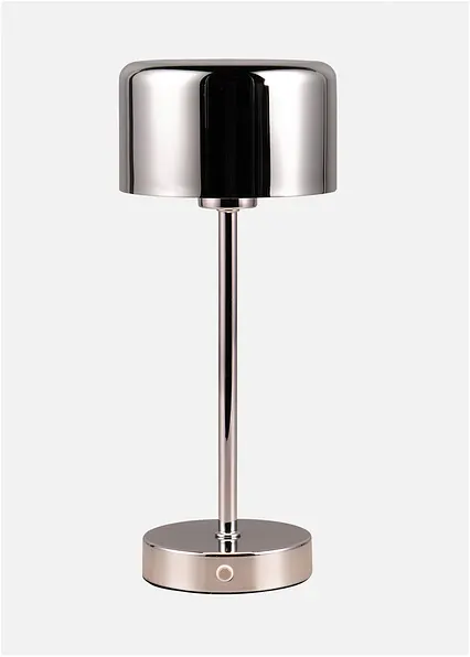 Trio Tischleuchte mit USB Anschluss in silber - Trio Leuchten Trio Tischleuchte mit USB Anschluss in silber - Trio Leuchten