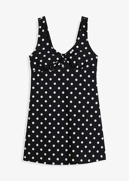 Badekleid mit breiten Trägern in schwarz von vorne - bonprix Badekleid mit breiten Trägern in schwarz von vorne - bonprix