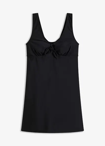 Badekleid mit breiten Trägern in schwarz von vorne - bonprix Badekleid mit breiten Trägern in schwarz von vorne - bonprix