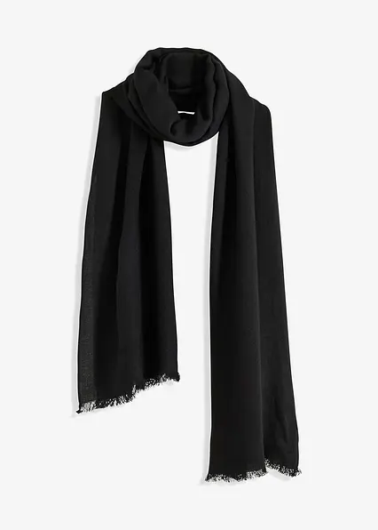 Schal in schwarz von vorne - bonprix Schal in schwarz von vorne - bonprix