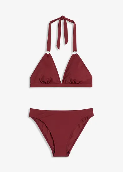 Neckholder-Bikini (2-tlg. Set) in rot von vorne - bonprix Neckholder-Bikini (2-tlg. Set) in rot von vorne - bonprix