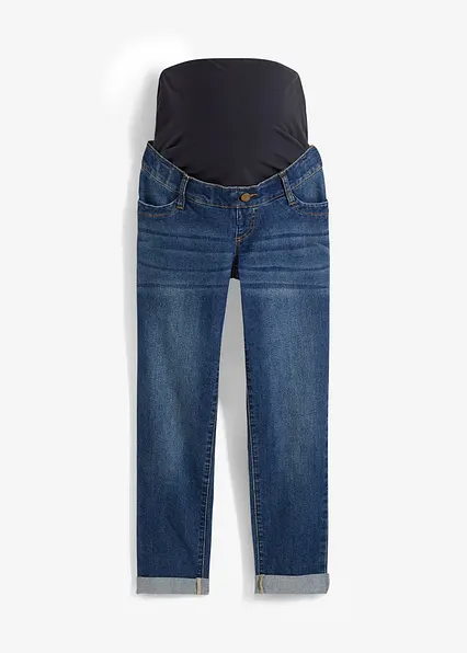 Umstandsjeans mit 7/8 Länge, Slim in blau von vorne - bonprix Umstandsjeans mit 7/8 Länge, Slim in blau von vorne - bonprix