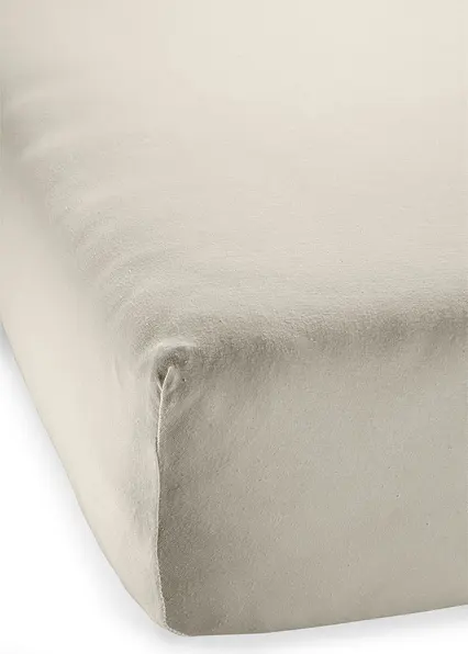 Jersey Comfort Spannbettlaken in beige - bonprix Jersey Comfort Spannbettlaken in beige - bonprix